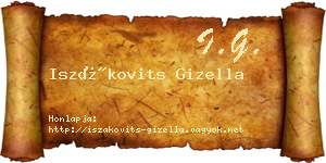 Iszákovits Gizella névjegykártya